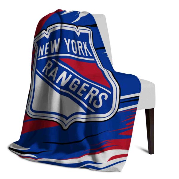 new york rangers paint streaks blue white blanket top rated