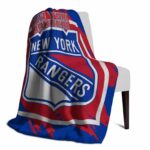 new york rangers splatter effect blue blanket top rated