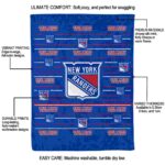 new york rangers striped pattern blue blanket new arrival
