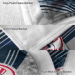 new york yankees diagonal stripes navy blanket premium grade