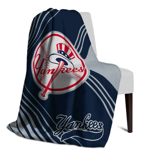 new york yankees diagonal stripes navy blanket top rated