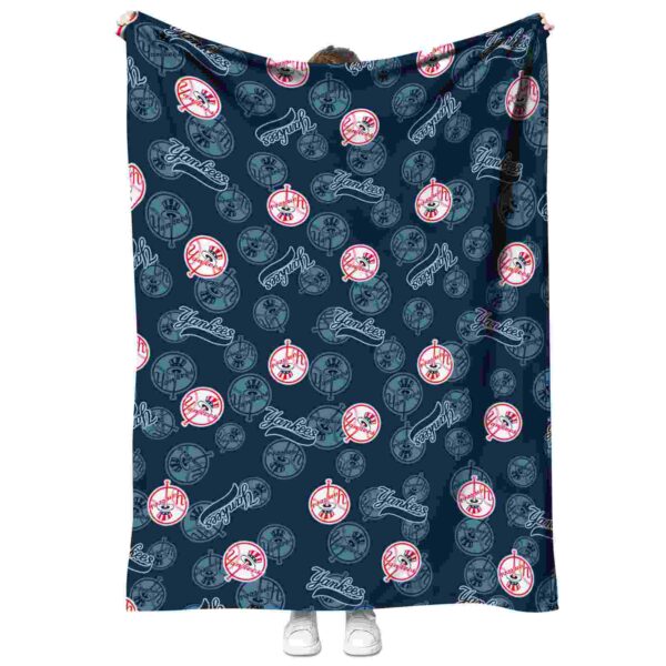 new york yankees diehard fans navy blanket best selling
