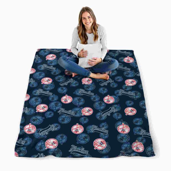 new york yankees diehard fans navy blanket high quality