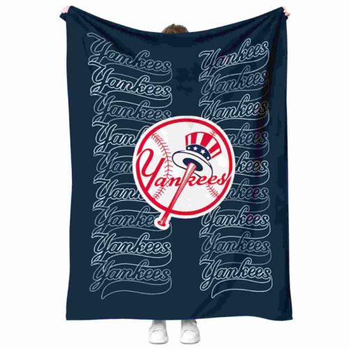 new york yankees fan pride navy blanket best selling