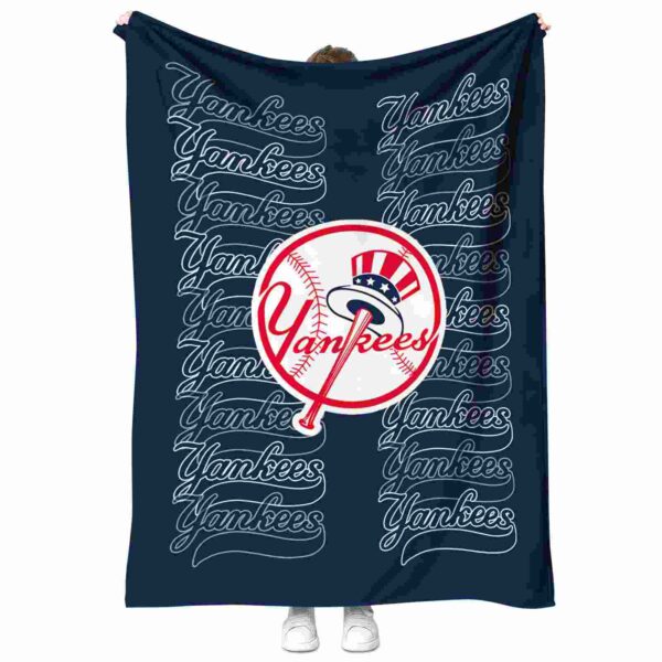 new york yankees fan pride navy blanket best selling