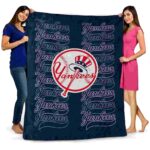 new york yankees fan pride navy blanket fashion forward