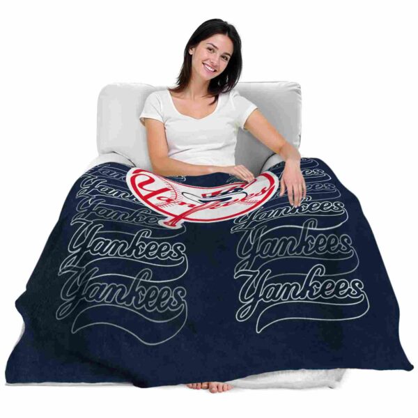 new york yankees fan pride navy blanket latest model