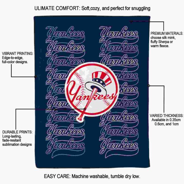 new york yankees fan pride navy blanket new arrival