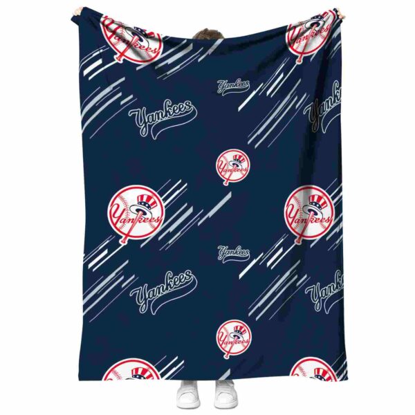 new york yankees fan spirit navy blanket best selling