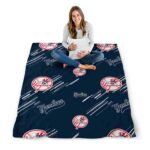 new york yankees fan spirit navy blanket high quality