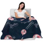 new york yankees fan spirit navy blanket latest model