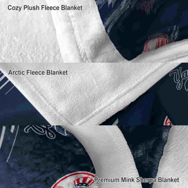 new york yankees fan spirit navy blanket premium grade