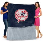 new york yankees gradient dots navy blanket fashion forward