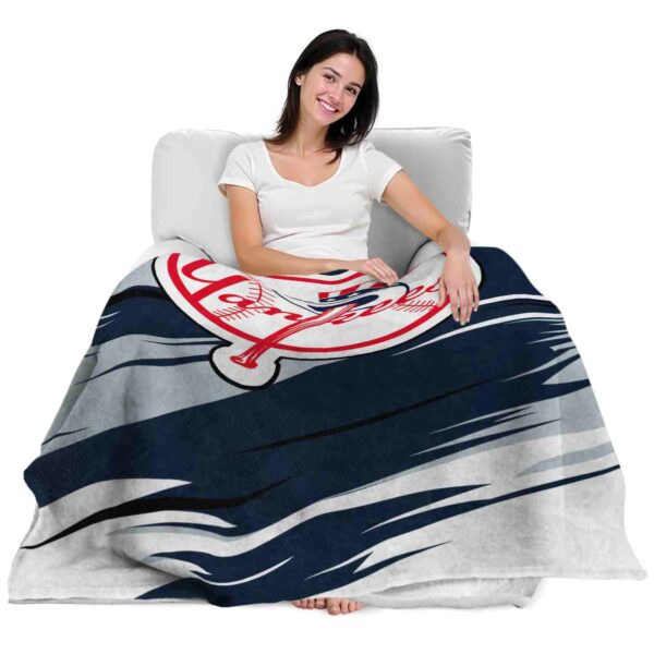 new york yankees paint streaks navy white blanket latest model