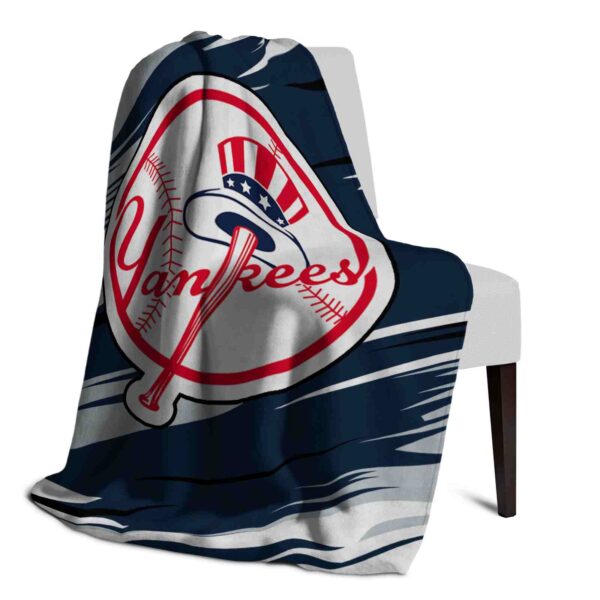 new york yankees paint streaks navy white blanket top rated