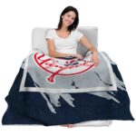 new york yankees splatter effect navy blanket latest model