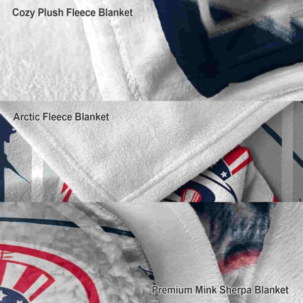 new york yankees splatter effect navy blanket premium grade