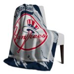 new york yankees splatter effect navy blanket top rated