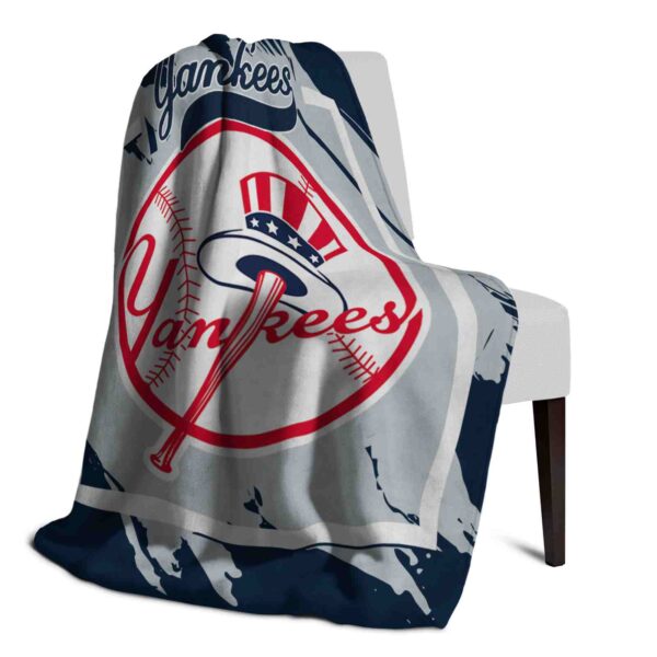 new york yankees splatter effect navy blanket top rated