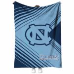 north carolina tar heels diagonal stripes light blue blanket best selling
