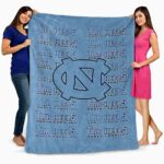 north carolina tar heels fan pride light blue blanket best selling