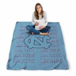 north carolina tar heels fan pride light blue blanket best selling