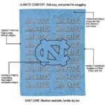 north carolina tar heels fan pride light blue blanket best selling