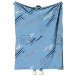 north carolina tar heels fan spirit light blue blanket best selling