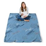 north carolina tar heels fan spirit light blue blanket best selling