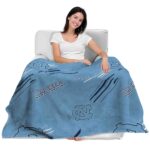 north carolina tar heels fan spirit light blue blanket best selling