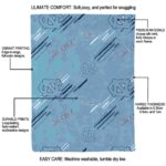 north carolina tar heels fan spirit light blue blanket best selling