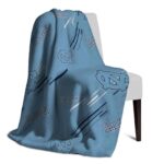 north carolina tar heels fan spirit light blue blanket best selling