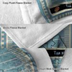 north carolina tar heels football field light blue blanket best selling