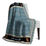 north carolina tar heels football field light blue blanket best selling
