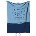 north carolina tar heels gradient dots light blue blanket best selling
