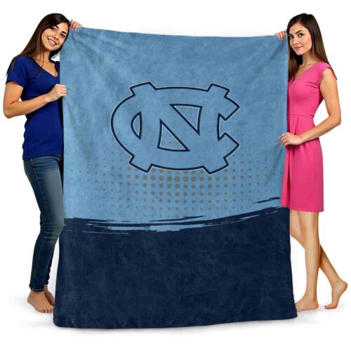 north carolina tar heels gradient dots light blue blanket fashion forward