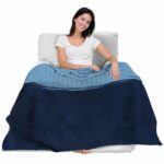 north carolina tar heels gradient dots light blue blanket best selling