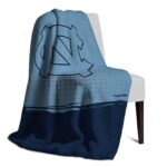 north carolina tar heels gradient dots light blue blanket best selling