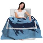 north carolina tar heels splatter effect light blue blanket best selling