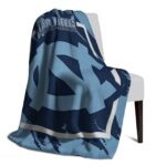 north carolina tar heels splatter effect light blue blanket best selling