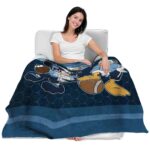 north carolina tar heels three musketeers light blue blanket best selling