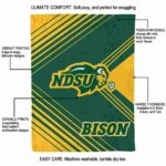 north dakota state bison diagonal stripes green blanket new arrival