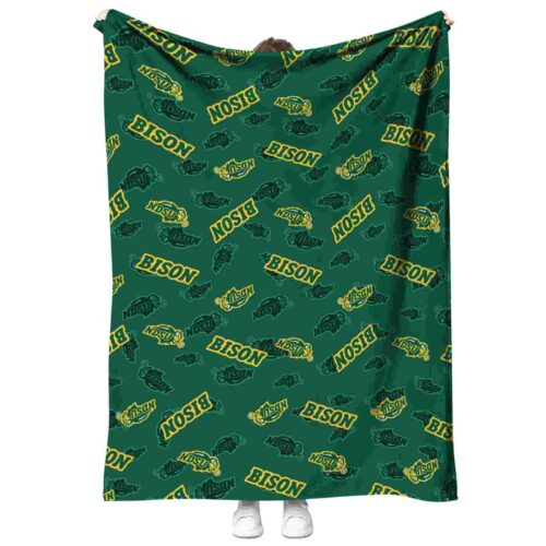 north dakota state bison diehard fans green blanket best selling