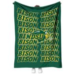 north dakota state bison fan pride green blanket best selling