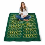 north dakota state bison fan pride green blanket best selling