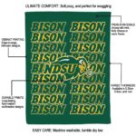 north dakota state bison fan pride green blanket best selling