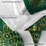 north dakota state bison fan pride green blanket best selling