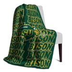 north dakota state bison fan pride green blanket best selling