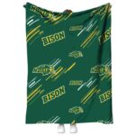 north dakota state bison fan spirit green blanket best selling