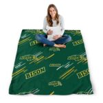 north dakota state bison fan spirit green blanket best selling
